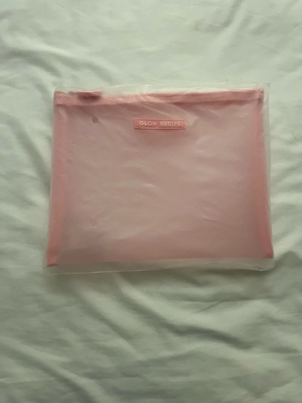 Glow Recipe Blush Pink Mesh Makeup Pouch